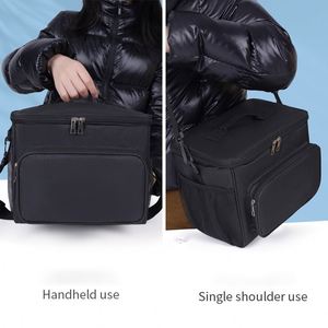 Sac à lunch portable 10L avec logo personnalisé, sac isotherme imperméable, sac de pique-nique réutilisable, sac de rangement alimentaire, sac isotherme cadeau - Product Image 3