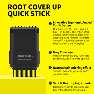 3 colori copertura rapida grigio <span class=keywords><strong>capelli</strong></span> Instant temporaneo per <span class=keywords><strong>capelli</strong></span> <span class=keywords><strong>capelli</strong></span> tinge la radice per <span class=keywords><strong>capelli</strong></span> grigi con pettine - Product Image 2