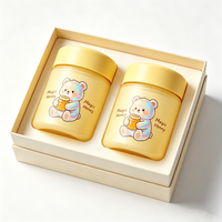 Conteneur hermétique rond noir mat personnalisé de luxe, résistant aux odeurs, en verre, 2, 3, 4 oz, avec boîte, résistant aux enfants, pour fleurs (3,5 g)