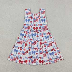 Venta al por mayor, envío inmediato: Ropa de bebé niña para verano, fiestas y el 4 de julio, pelele de burbuja de manga corta con estampado animal, verde, de algodón. - Product Image 5