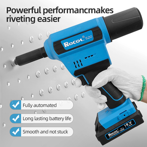Heavy-Duty Cordless <b>Riveter</b> <b>Gun</b> Battery Operated Power Tool With High Efficiency RL-520 High-Efficiency Battery Provides Long-la - Product Image 4