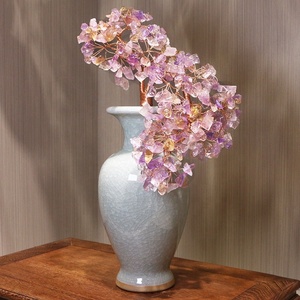FENG SHUI AMETHYST ROSE QUARTZ CHAKRA GUÉRISON PIERRE GEMME BONSAI FORTUNE VASTU PLANTE SCULPTURE <span class=keywords><strong>ARBRE</strong></span> - Product Image 2