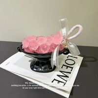 Savon artisanal en forme de rose, cristal transparent, grappe de raisin, à base de plantes, anti-acné, pour le visage, style élégant, Noël