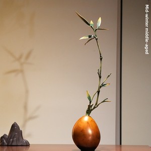 Adorno de Cobre con Orquídeas de Estilo Zen Estético de la Dinastía Song, Regalo para Oficina, Estudio, Sala de Té, Mesa de Entrada, Sala de Estar - Product Image 2