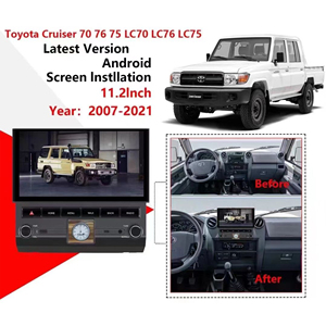 Reproductor Multimedia con Android y navegación GPS para <span class=keywords><strong>Toyota</strong></span>, Radio de coche con pantalla LC70, para <span class=keywords><strong>Land</strong></span> <span class=keywords><strong>cruiser</strong></span> <span class=keywords><strong>Pickup</strong></span> FJ70, LC70, 71, <span class=keywords><strong>75</strong></span>, 76, 2007-2021 - Product Image 2