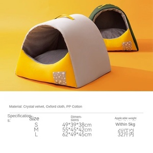 Universal Small <strong>Dog</strong> <strong>Kennel</strong> Supplies Four Seasons Semi-Enclosed Cat Nest Durable <strong>Heating</strong> <strong>Dog</strong> Bed Box and Carton Packing - Product Image 5