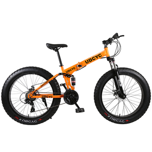 2023 nouveau modèle <span class=keywords><strong>pliant</strong></span> <span class=keywords><strong>fatbike</strong></span> vélo gros pneu 26*4.0 acier neige vélo frein à disque gros vélo VTT vélo - Product Image 4