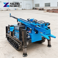 Foreuse hydraulique 200 m avec système haute pression pour forage profond
