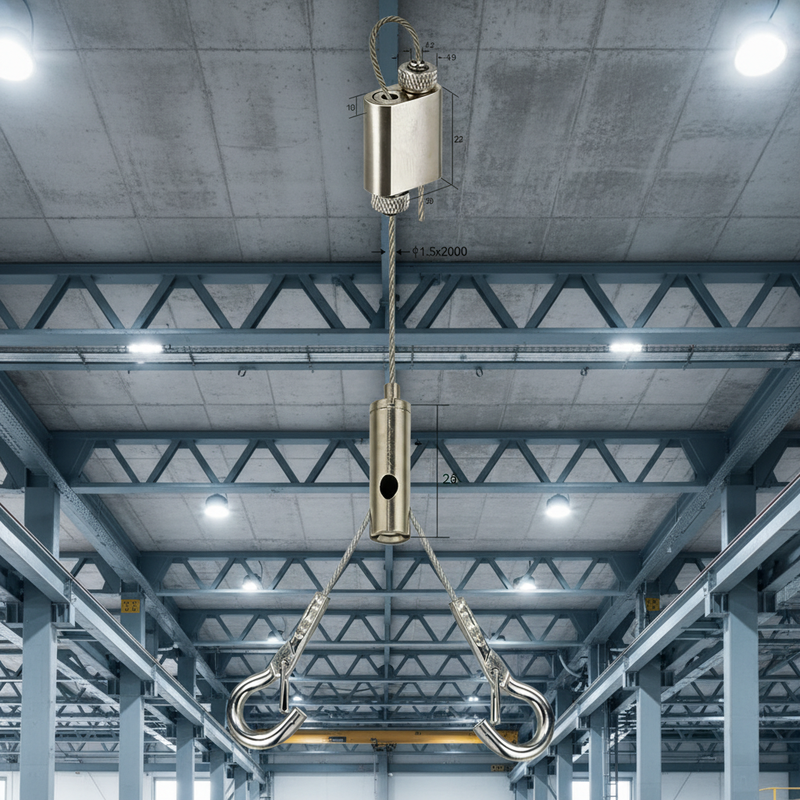 Brass Steel Plated Adjustable Hanging Kit