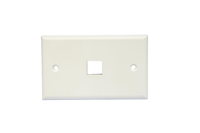 Plaque murale Keystone standard US 1/2/3/4/6 ports, plaque frontale simple en ABS pour prise de câble réseau Ethernet RJ45, montage mural