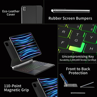 Étui clavier tablette OEM personnalisé avec logo et moule exclusif pour iPad 10.2/11/12.9/13 pouces avec emballage sur mesure, directement de l'usine