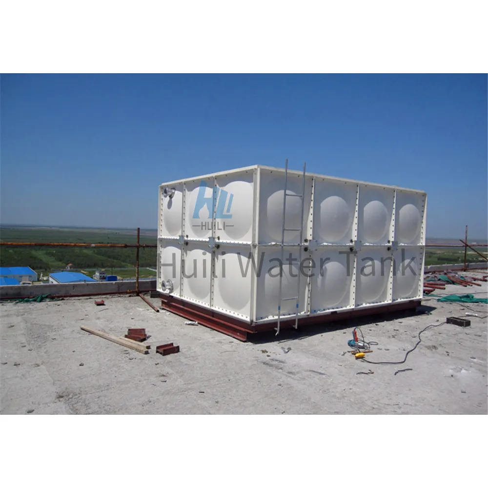 Serbatoio componibile isolato in fibra di vetro 10000 20000 serbatoio dell'acqua in vetroresina da 50000 litri Uae Kuwait serbatoio rettangolare dell'acqua