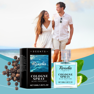 Colonia Blue Ocean para Hombre, Aroma Amaderado Acuático <span class=keywords><strong>de</strong></span> Larga Duración, EDT 50ml, Perfume Masculino Portátil, Almacén en el Extranjero - Product Image 2