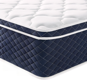 Cama de 30 cm de altura, colchón cómodo de espuma viscoelástica de gel con bolsillo para dormir, muebles de dormitorio medianos y firmes, tamaño individual King <span class=keywords><strong>Queen</strong></span> - Product Image 1