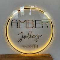 Nouveau Acrylique Miroir Or Logo Personnalisé Salon Entreprise Logo Mur Logo 3D Signe