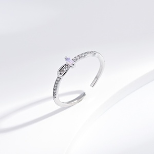 wholesale plata 925 silver <b>opal</b> butterfly kids summer <b>ring</b> fashion Rhodium Plated cute Everyday women marquise cut stone <b>rings</b> - Product Image 3