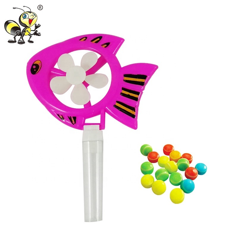 Dessin animé Poisson En Forme De Moulin À Vent Jouet Bonbons