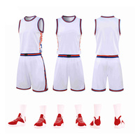 Débardeur de sport personnalisé double tissu polyester concevez votre logo maillot de basket-ball réversible