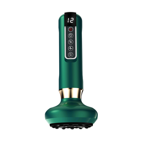 Masseur électrique à ventouses et grattoir en pierre Bian avec têtes magnétiques interchangeables, compresse chaude, appareil de relaxation corporelle portable - Product Image 1