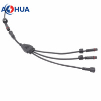AOHUA Y-PVC-04 Câble répartiteur en Y à 4 broches pour éclairage de serre, étanche IP65, contacts en cuivre pur
