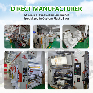 Thickened PE Reusable Self-Sealing <strong>Bags</strong> Transparent Food-Grade Flour Custom Sizes Zipper Top Gravure Printing Packaging <strong>Bags</strong> - Product Image 5