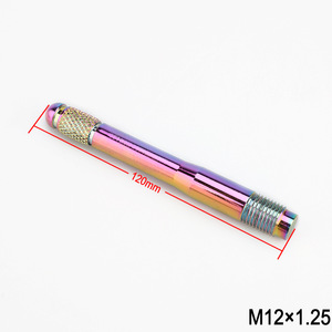 Pasadores de alineación de neumáticos CNSPEED M12x1.25 de aleación de aluminio para tornillos de fijación de ruedas de coches alemanes - Product Image 2