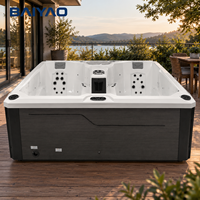 Bain froid et chaud à double zone personnalisé, bain de glace, spa chauffé, piscine d'hydrothérapie pour projets de bien-être commerciaux