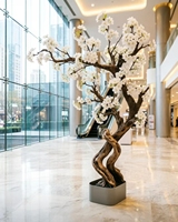 Arbre artificiel de fleurs de poirier, faux arbre à vœux pour mariage, Nouvel An, fêtes, décoration intérieure, maison, bureau