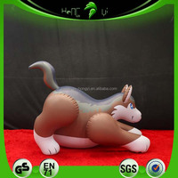 Ballon gonflable personnalisé en PVC, modèle loup brun, jouet de piscine animalier grondant et moelleux