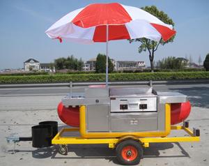 Carrito de Hot Dogs Popular para Exteriores con Sombrillas - Product Image 6