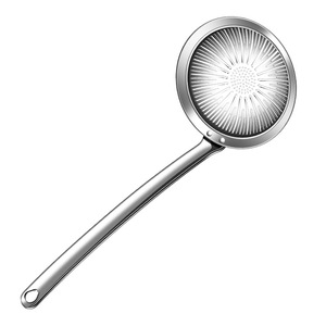 Colador de acero inoxidable 304, cuchara para escurrir aceite de cocina, filtro resistente al calor para cocinar en ollas calientes - Product Image 3