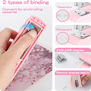 Großhandel modische Kunststoff 15cm Lineal und Hefter Set Günstige benutzer definierte Briefpapier Online für Schüler - Product Image 3