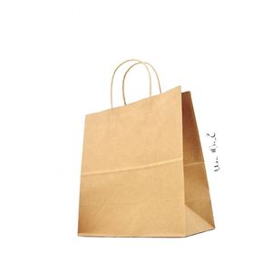 ถุงกระดาษสีน้ำตาลสำหรับร้านอาหารฟาสต์ฟู้ดแบบขายส่งธรรมดา - Product Image 5