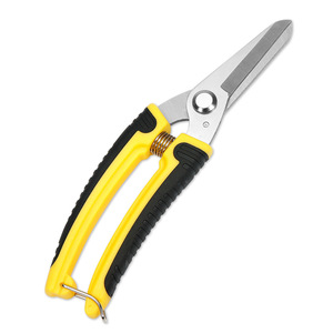 Lu Ban's Work Pruning Shears Stainless Steel Bypass Manual Pruner For Pruning Branches Yellow Black Handle Plastic - Product Image 3