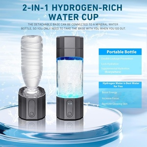 Générateur d'eau hydrogénée portable rechargeable avec technologie SPE/PEM 3000-6000 PPB, <span class=keywords><strong>ioniseur</strong></span> d'eau - Product Image 3
