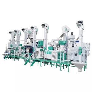 Rice whitener grader processing production line paddy rice milling machinery equipment for sale