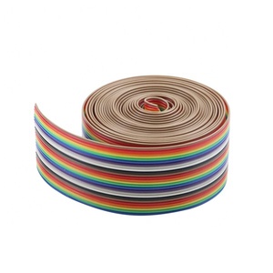 OEM FFC Costume Vw-1-Hf 40Pin 2.54Mm Pitch <span class=keywords><strong>Ribbon</strong></span> Cabo 34 36 Pin Flat RFID Cabo Plano 8pin IDC 28awg FEP Cablagem Plana - Product Image 6