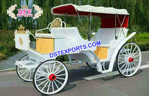 DSTEXPORTS for Style Royal Maharaja Horse <b>Buggy</b> Carriage Wood Metal Construction <b>Lightweight</b> for Wedding Decorations - Product Image 3