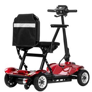 Skuter listrik kompak lipat grosir, skuter mobilitas 4 roda perjalanan luar ruangan untuk dewasa - Product Image 3