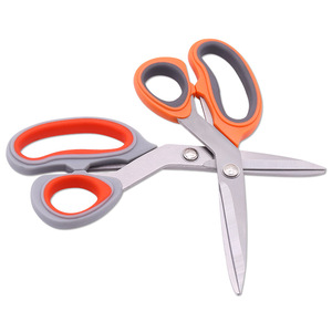 Stainless Steel Tailor <b>Scissors</b> Orange Color Straight Head Home <b>Sewing</b> <b>Scissors</b> Household Use - Product Image 3