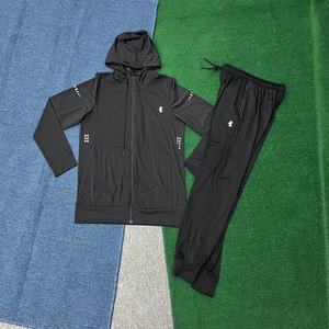 ชุดเสื้อฮู้ดแขนยาวสำหรับผู้ชายและผู้หญิงแบรนด์ใหม่ สีพื้น สไตล์สปอร์ตแคชชวล แบบซิป เหมาะสำหรับกิจกรรมกลางแจ้ง - Product Image 3