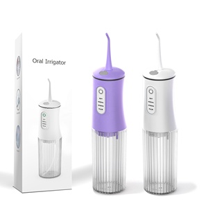 Irrigador Bucal Portátil Inalámbrico, Limpiador Dental Recargable <span class=keywords><strong>a</strong></span> Prueba de Agua de 200 ml con 3 Modos y Boquillas - Product Image 3