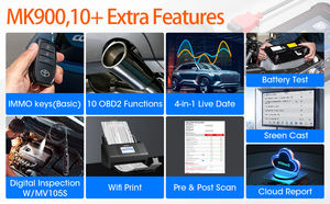 Herramienta de Diagnóstico para Vehículos AUTEL MaxiCOM MK900 con Datos en Tiempo Real, Información de la ECU, Prueba Activa, Wi-Fi, Informes de Escaneo Previo y Posterior - Product Image 5