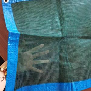 Trung Quốc Nhà sản xuất 4x8m màu xanh lá cây HDPE Mono <span class=keywords><strong>Olive</strong></span> <span class=keywords><strong>Net</strong></span> thu hoạch bảo vệ <span class=keywords><strong>net</strong></span> với gia cố cạnh - Product Image 5