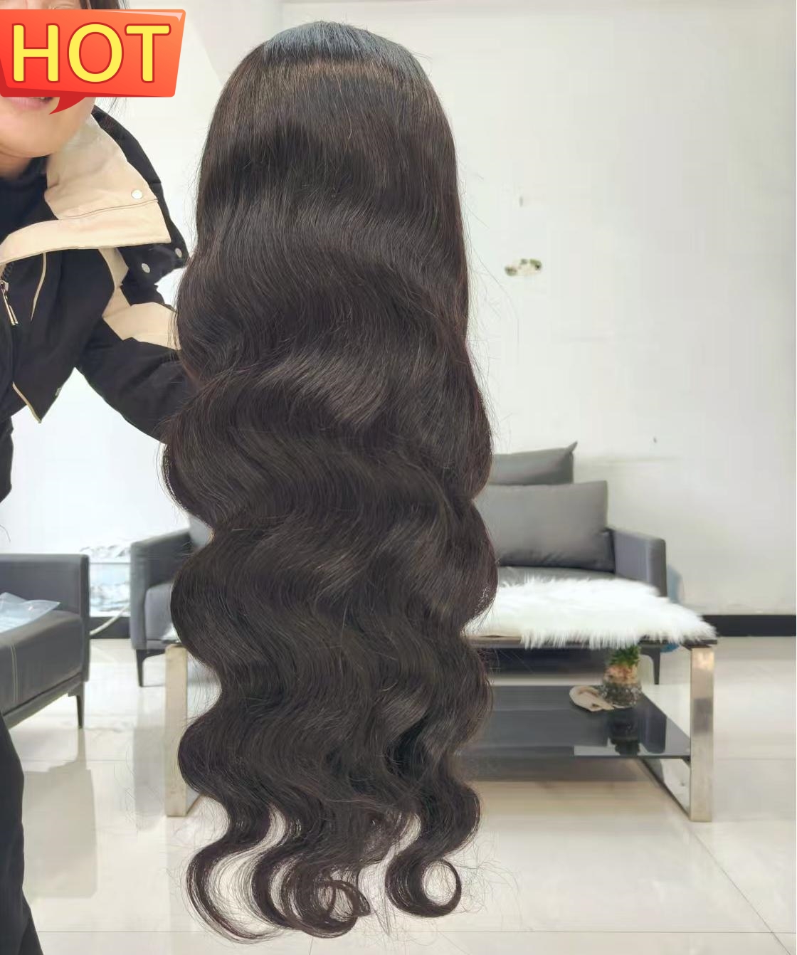 Lujoso peinados de ondas suaves para cabello largo de color claro