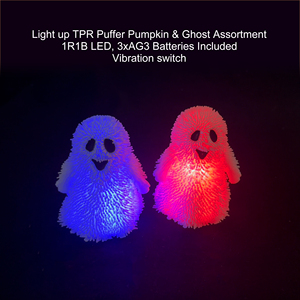 Eco-friendly Glowing TPR Ghost <b>Pumpkin</b> Fidget Squishies Toys with Decompression Pinching Fun for Halloween Decorations - Product Image 3