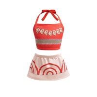 2026 Frühling und Sommer Neues Prinzessinnenkleid für Mädchen BABY-Stil Trägerkleid Inspiriert von der Moana-Serie