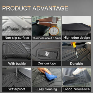 High Quality Custom Fit Waterproof TPE Car <b>Floor</b> Liner Deep Dish Mats Use for Geely Okavango - Product Image 4