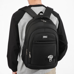 Laptop Backpack Large Capacity 16 Inch <b>Computer</b> <b>Bag</b> For Men Students Business Travel Black Solid Color - Product Image 4