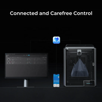 K1 asli kecepatan cetak cepat 600mm/S pelevelan otomatis tertutup inti besar-xy Desktop FDM pencetak 3D
